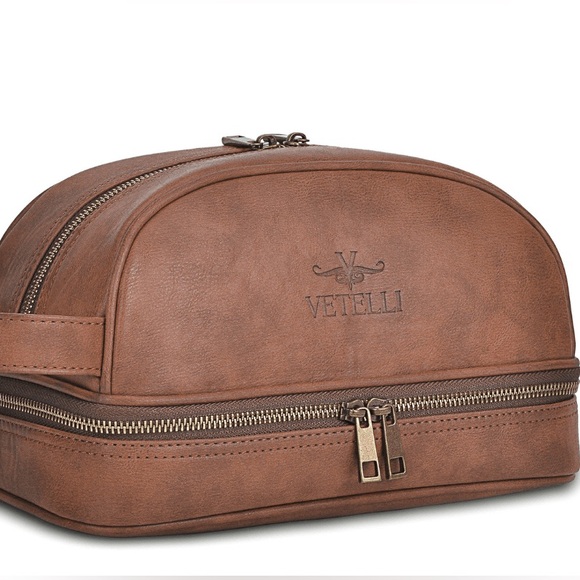 Vetelli Other - Vetelli The Classic Toiletry Bag Leather